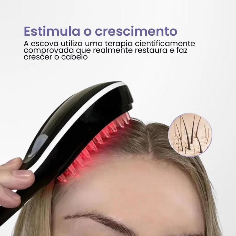 Escova de Terapia Capilar - LumiHair 4 em 1