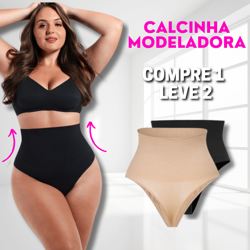 Calcinha FitShaper Com Barbatanas (Compre 1 e Leve 2)